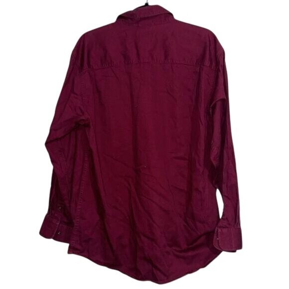 WearGuard Burgundy Long-Sleeve Button-Up Shirt Geo. R. True & Son Trucking Embro - Picture 2 of 4
